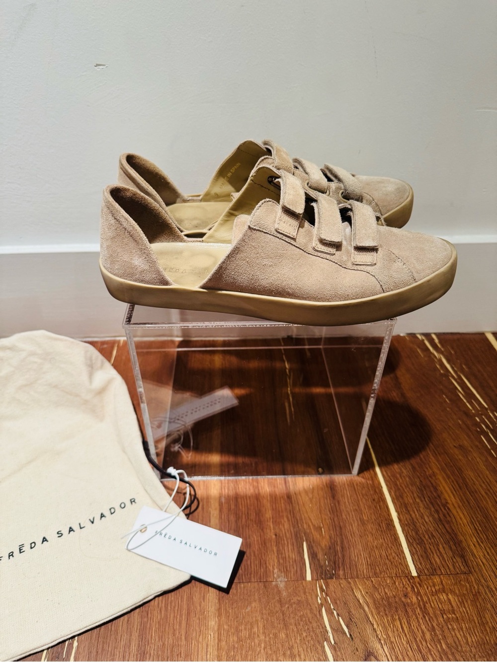 Freda Salvador Libby D'Orsay suede sneakers. Size 9. Made in Spain. - Picture 2 of 12